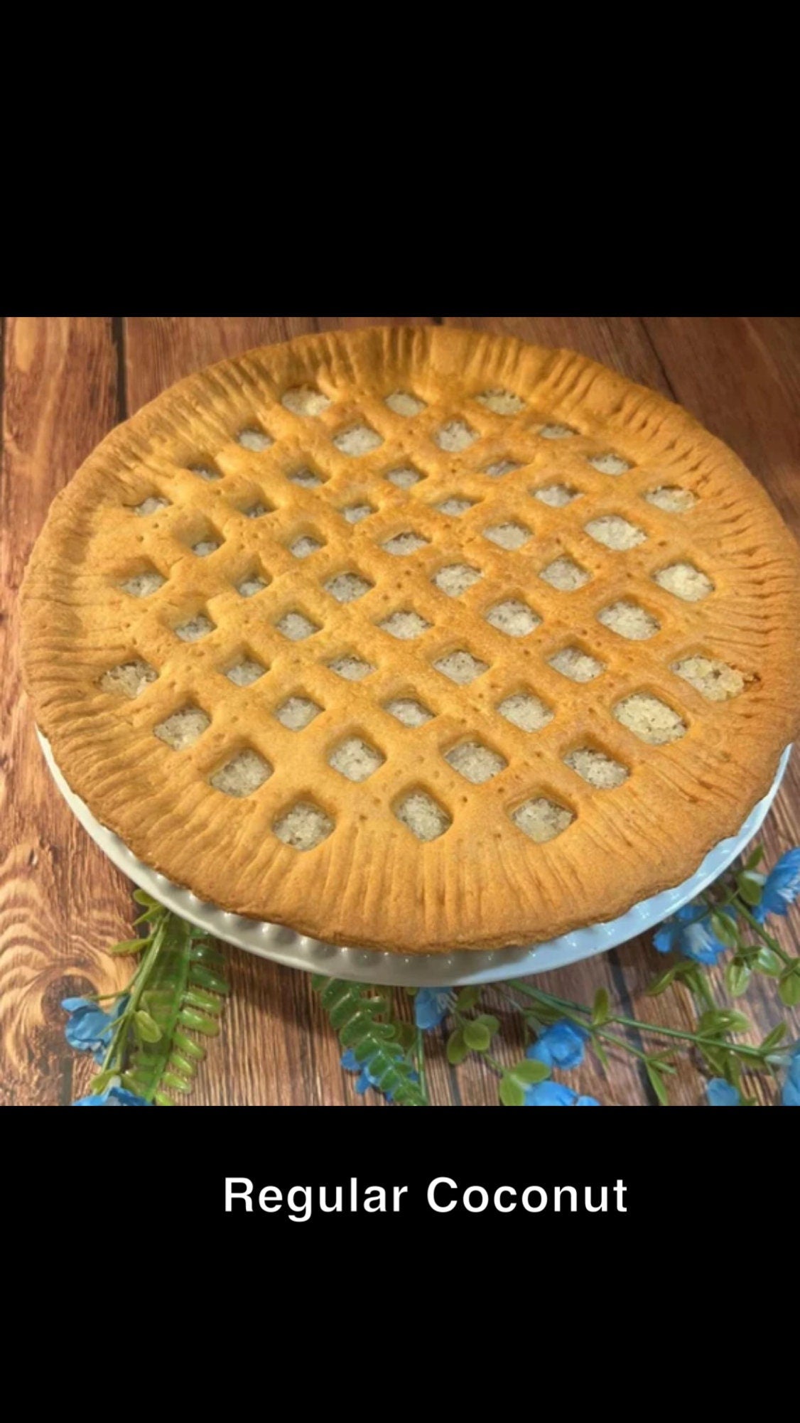 Virgin Islands Coconut Tart ( 10 inch)