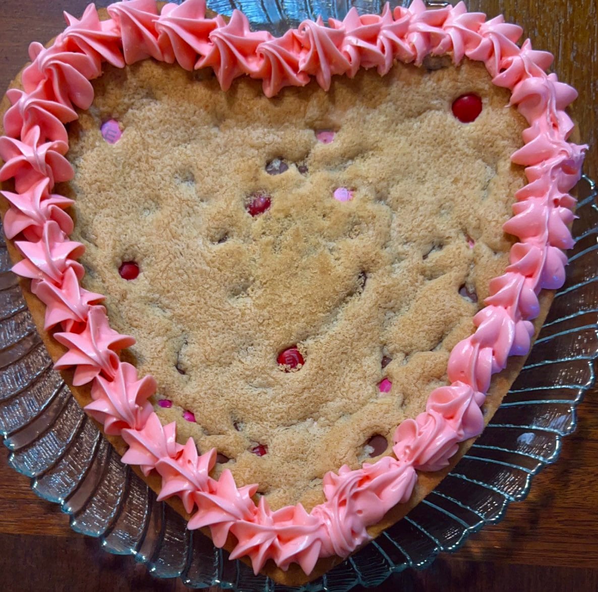 Chocolate Chip Valentine Cake