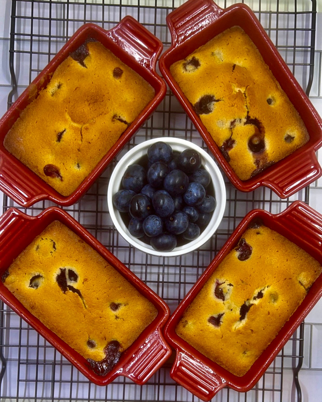 Lemon Blueberry Mini Cakes (6 cakes)