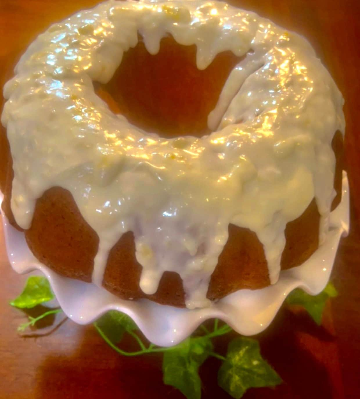 Pineapple Bundt Cake ( Cream Cheese Pineapple Glaze)