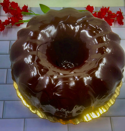 Chocolate Brownie Cake with Ganache Glaze