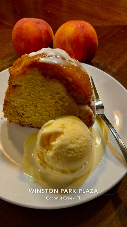 Peach Cobbler Bundt Cake