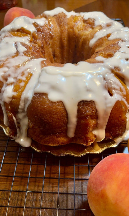 Peach Cobbler Bundt Cake