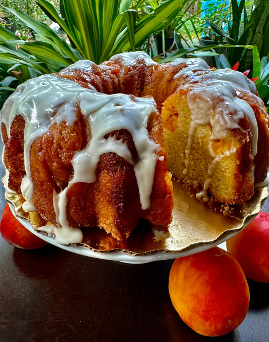 Peach Cobbler Bundt Cake