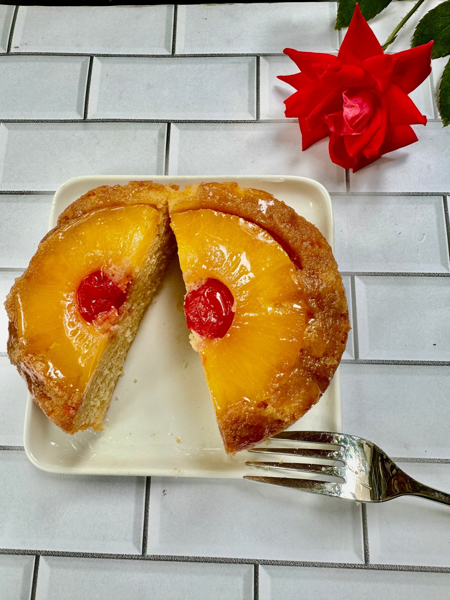 Mini Pineapple Upside Down Cake ( 4 Cakes)