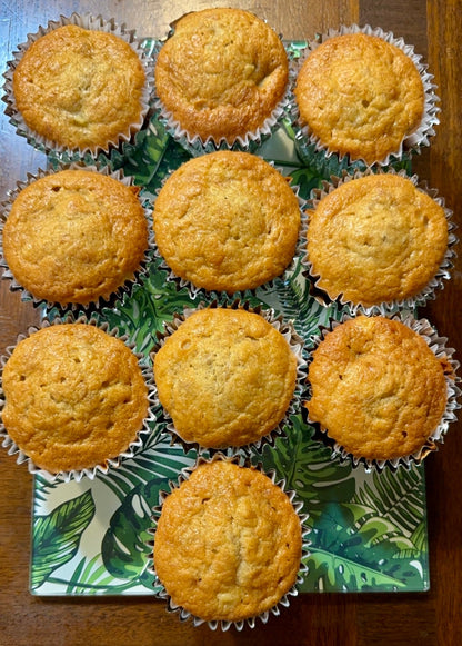 Banana Muffins ( Cupcake Size) 10 per order