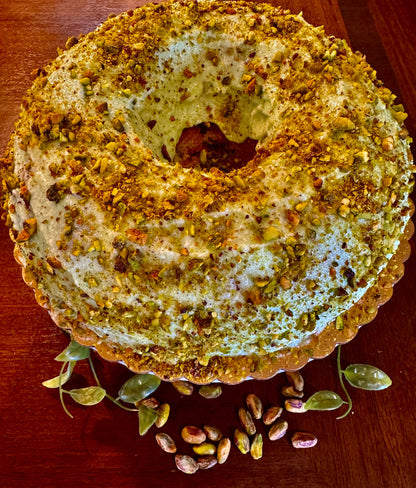 Pistachio Cake with a Pistachio Buttercream Frosting