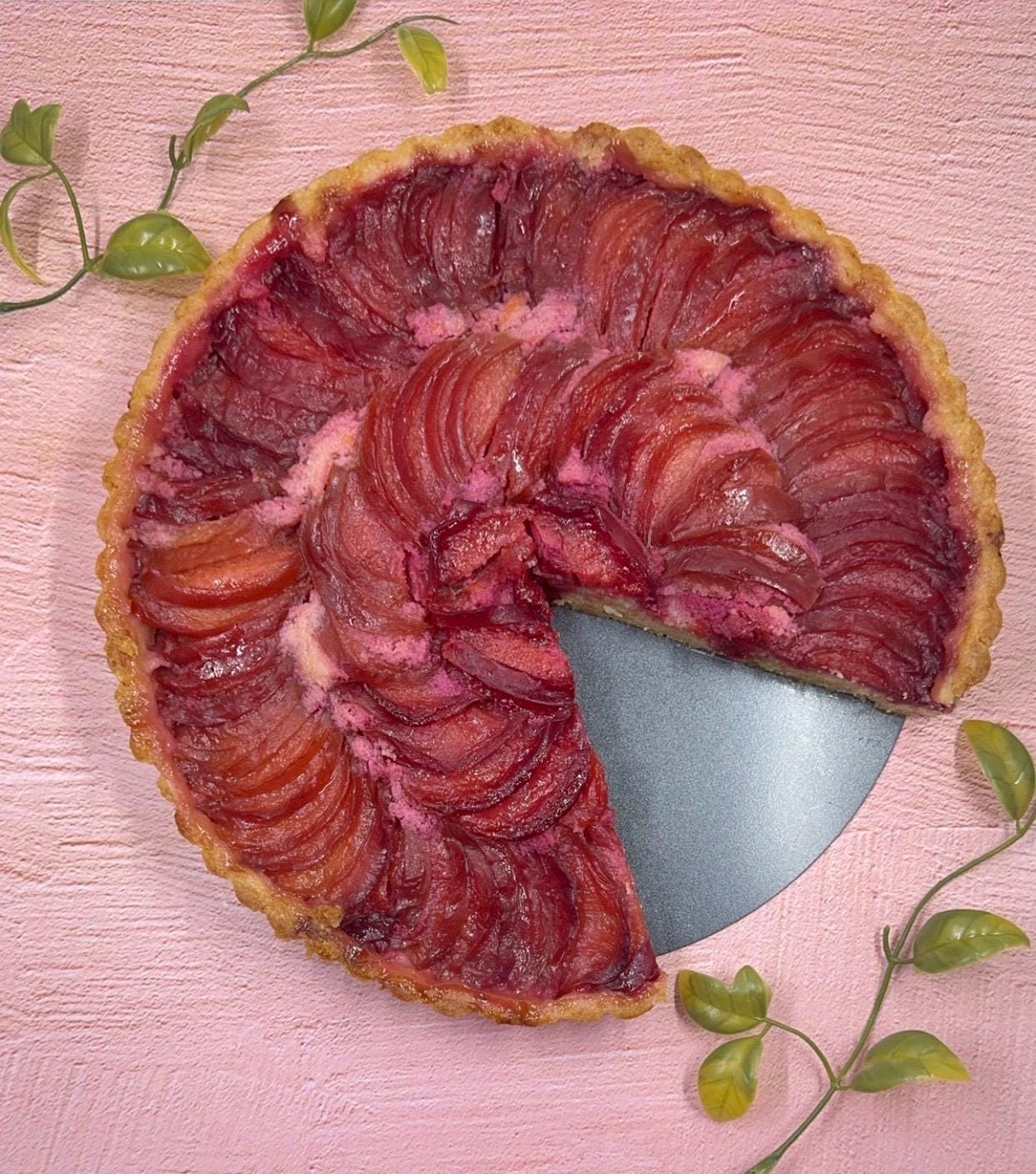 Almond Plum Tart (9 inch)