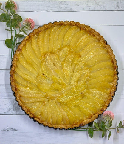 Almond Pear Tart 9 inch (Regular or Vegan)